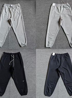 NIKE耐克男篮球系列经典刺绣小标毛圈收脚运动长裤FZ0225-010-063