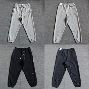 NIKE耐克男篮球系列经典刺绣小标毛圈收脚运动长裤FZ0225-010-063