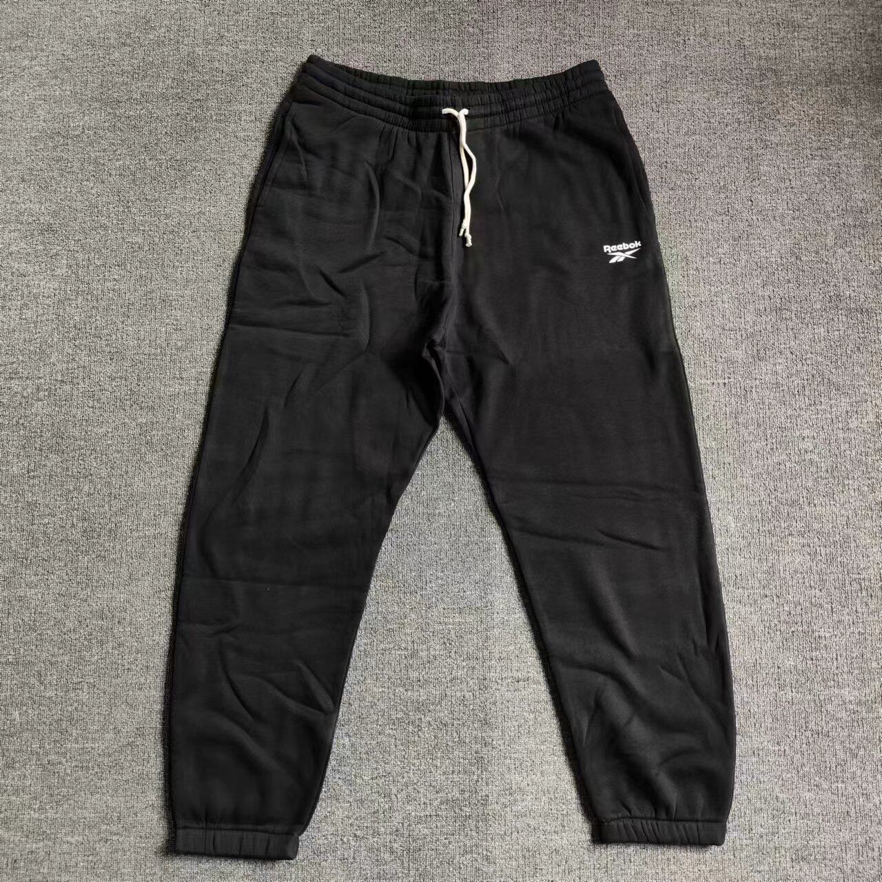 REEBOK锐步男子加绒基础款直筒收脚百搭运动长裤 FU3239