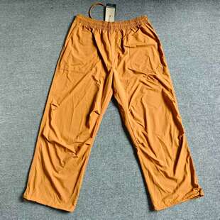 228 FV7307 JORDAN男子运动休闲刺绣复古直筒阔腿收口工装 长裤