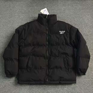 REEBOK锐步男女经典运动宽松拉链保暖立领棉服 25SRM107UGH0