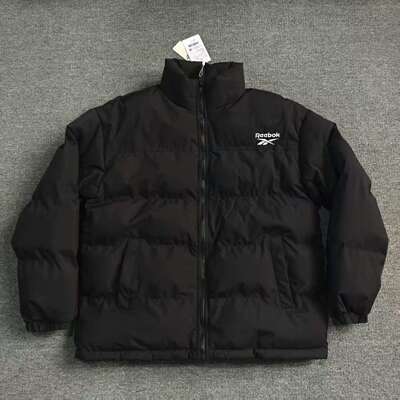 REEBOK锐步男女经典运动宽松拉链保暖立领棉服 25SRM107UGH0