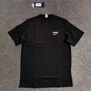 REEBOK锐步男子TOKYO别注大LOGO印花纯棉运动短袖T恤 GN9538