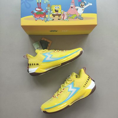 361° BIG3 5.0 Quick Pro海绵宝宝低帮篮球鞋男款672421103F-1