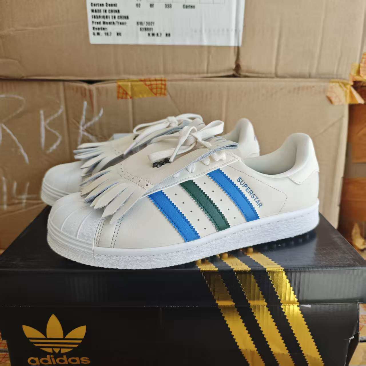 ADIDAS阿迪达斯三叶草男子贝壳头高尔夫休闲板鞋 IH2500