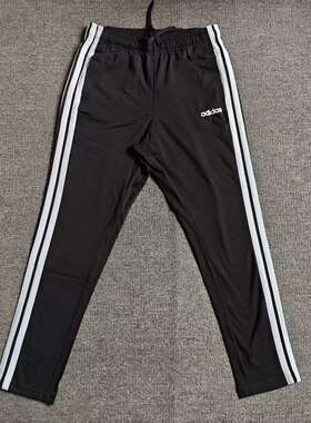 阿迪达斯Adidas男款经典三条纹针织薄款卫裤休闲运动长裤 KA8348