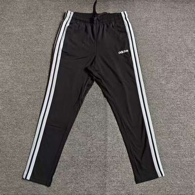 阿迪达斯Adidas男款经典三条纹针织薄款卫裤休闲运动长裤 KA8348