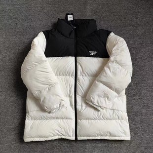 正品 Reebok 锐步 男子立领户外运动休闲保暖羽绒服夹克 HF2770