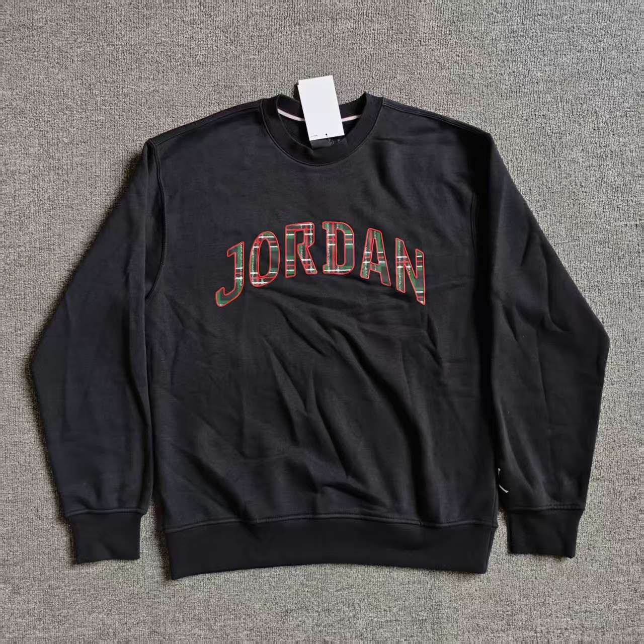 AIR JORDAN AJ男子针织加绒保暖圆领印花运动休闲卫衣 FV7461-010