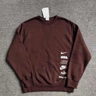 耐克 227 男子加绒圆领休闲运动套头衫 DX0782 030 卫衣 Nike