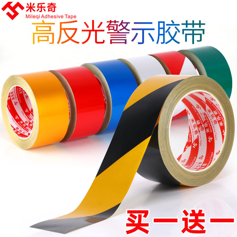 băng phản quang PVC nhãn ngựa vằn màu vàng và màu đen phong tỏa dòng ghi chép mặc màu sàn nhựa