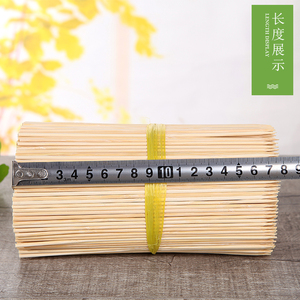 烤肠热狗关东煮竹签批 發18cm*2.5mm一次性小竹签子短香肠炸串鸡