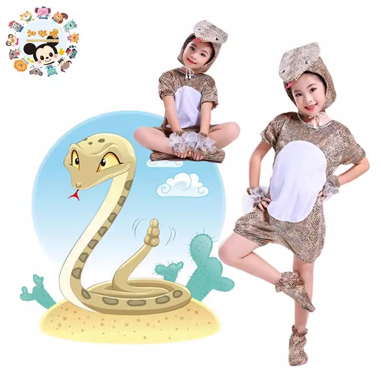 儿童手绘蛇蛇年蛇年蛇