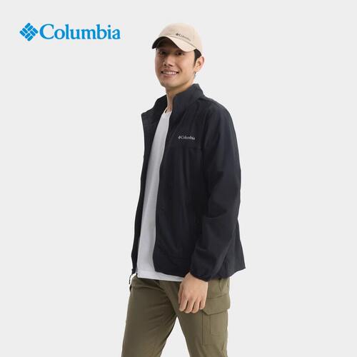 25春夏新品Columbia哥伦比亚男装户外拒水立领软壳衣外套WE5801