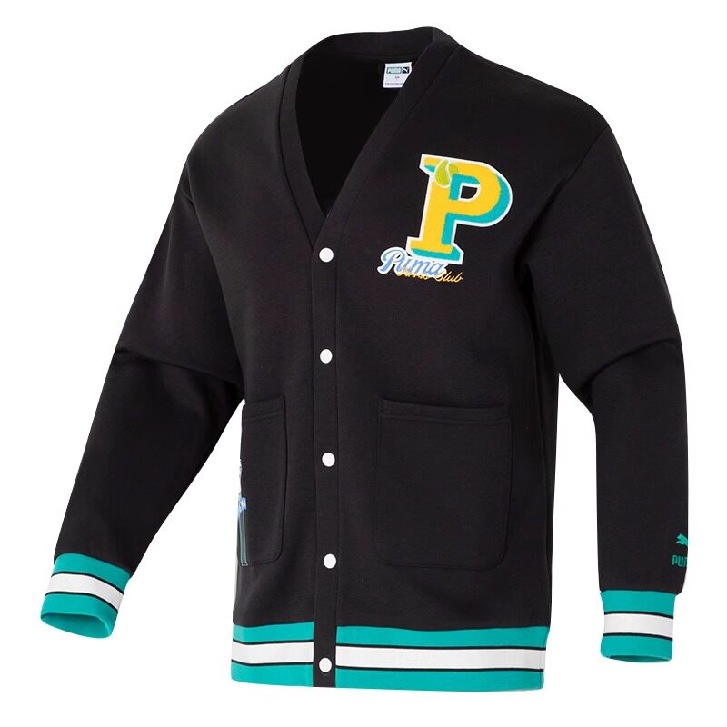 PUMA彪马棒球服男女装2024款情侣外套校园风运动服夹克625798-01