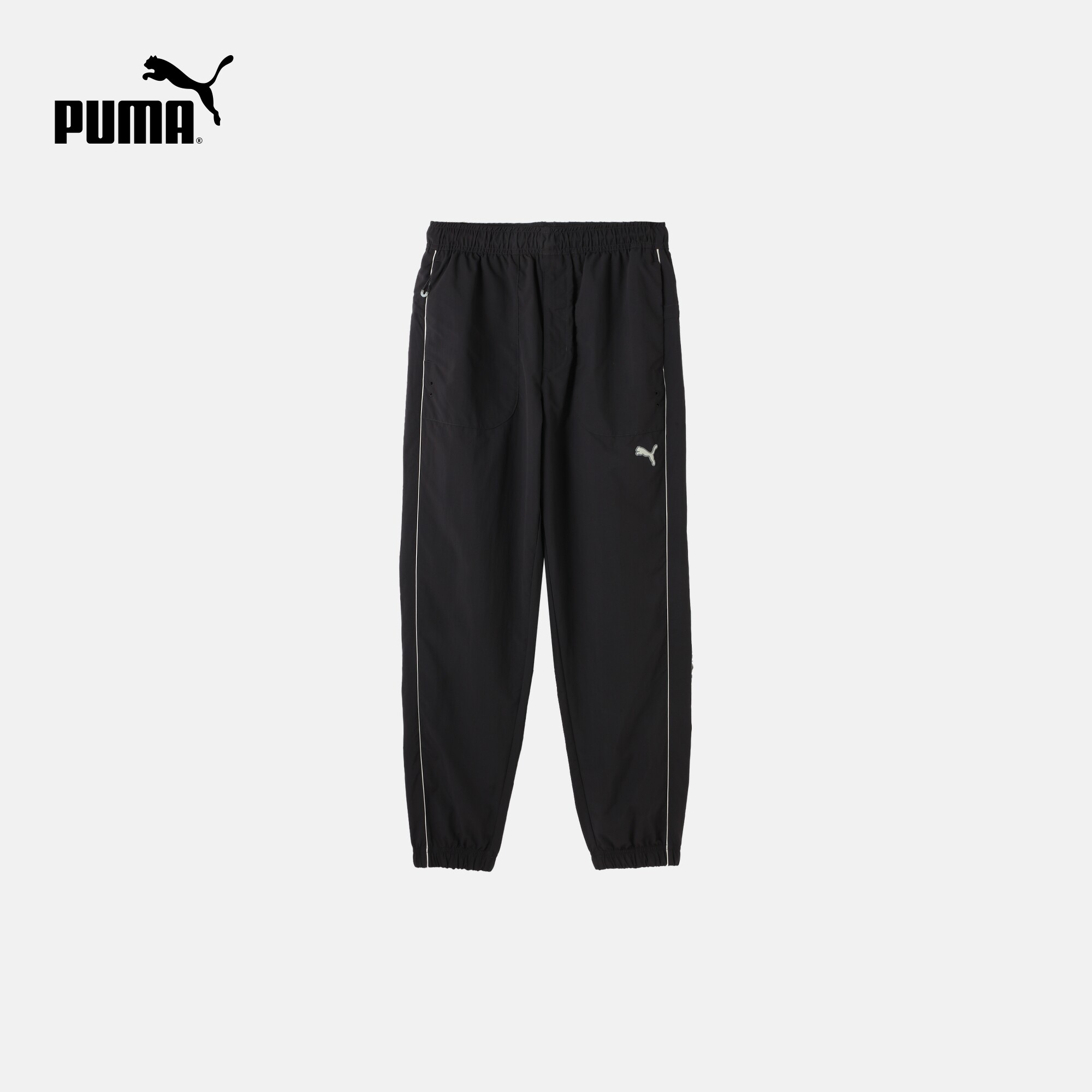 PUMA彪马男女新款情侣运动休闲收口束脚防风拒水梭织长裤628486