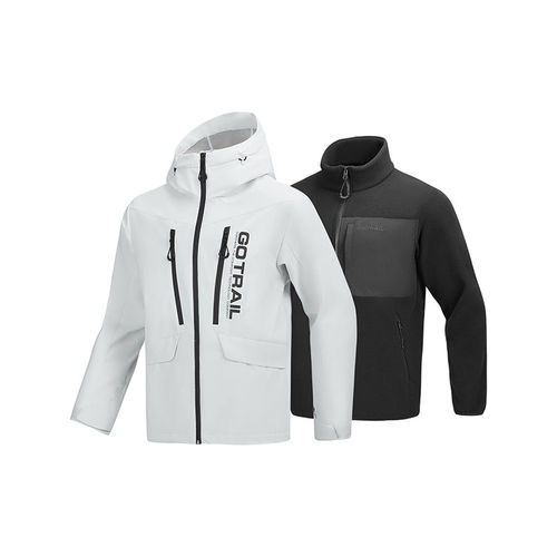 斯凯奇男士户外运动休闲连帽夹克外套P125M059-0018