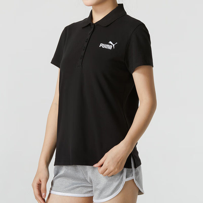 彪马女装时尚潮流运动服健身POLO衫休闲服短袖T恤衫630564-01-02