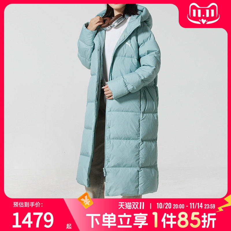 PUMA彪马长款羽绒服女装厚外套25冬新款连帽保暖运动服691044-37