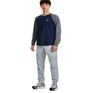 CREW运动圆领长袖 WAFFLE 上衣1302355 休闲套头衣DFO 安德玛男士