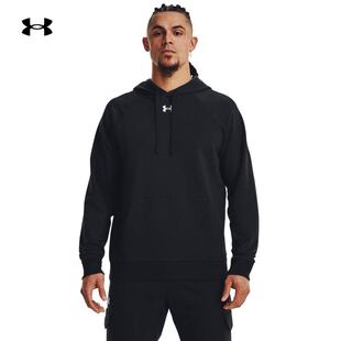 Rival抓绒保暖训练运动连帽卫衣1379757 安德玛UA男子24秋冬新款