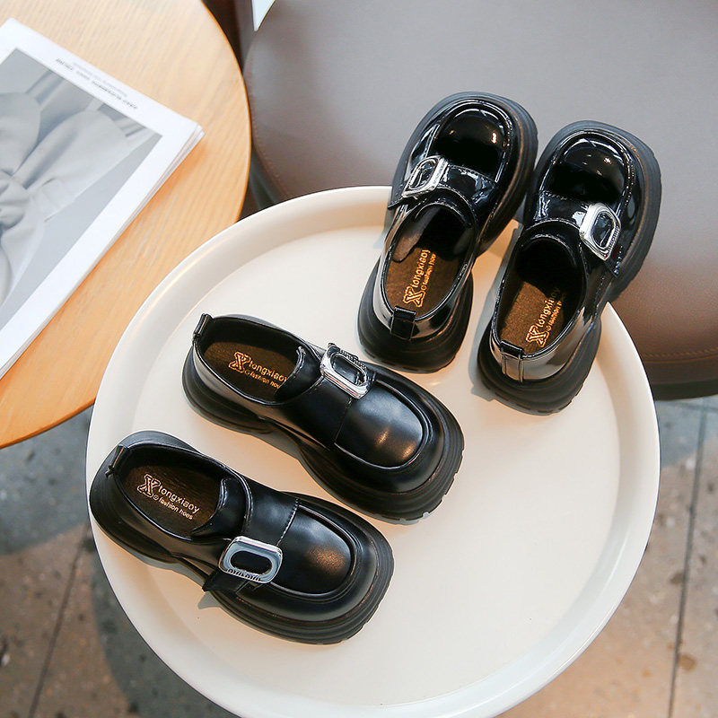 男女童黑色小皮鞋2024春秋新款儿童英伦风休闲单鞋中大童潮乐福鞋,童鞋/婴儿鞋/亲子鞋,皮鞋,淘宝优惠券,粉丝福利购,淘宝优惠卷