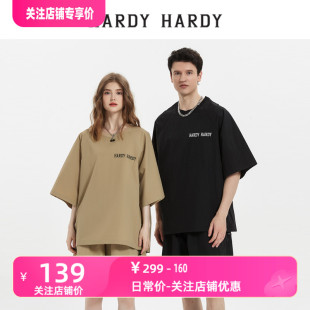 HARDY2023新款 男女同款 T恤 五分短裤 短袖 情侣运动套装 HARDY 半袖