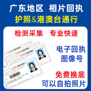 广东相片回执护照港澳通行深圳广州中山东莞珠海佛山数码照片采集