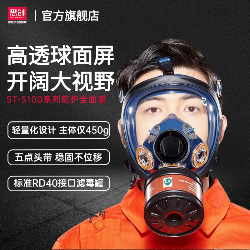 思创科技防毒全面具喷漆农药
