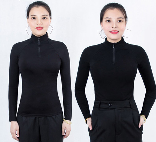 套装女中厚加绒时尚舞蹈服练功服跳舞服拉丁舞广场交谊舞摩登舞服