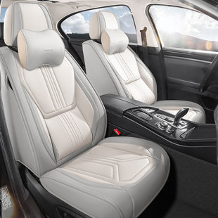 2025新款汽车座套车垫专用全包围夏季打孔透气汽车坐垫纳帕皮四季