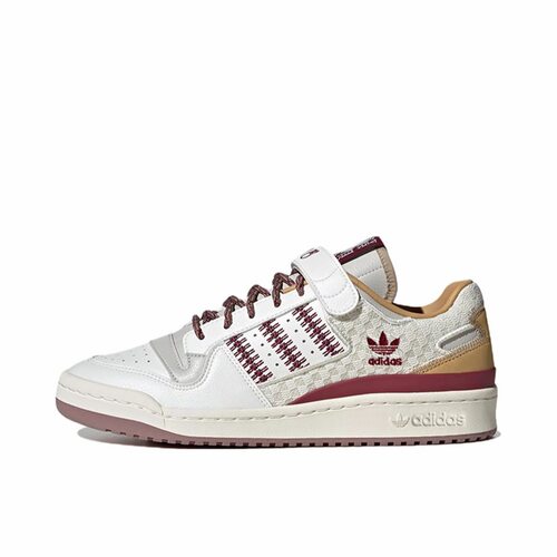 adidas originals 舒适 耐磨 低帮 板鞋 男女同款 白米红IE1898