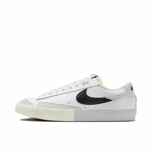 Nike Blazer  皮革 低帮 板鞋 男款 白黑DZ2544-100