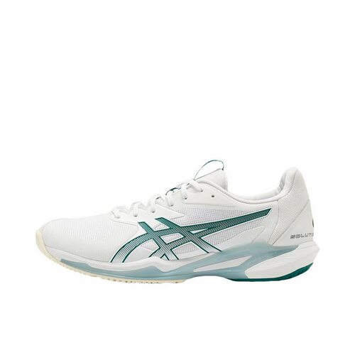 ASICS  Solution Speed FF 3 低帮 网球鞋 男款 白绿1041A498-100