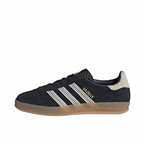 adidas originals 绒面革 舒适薄底 低帮 板鞋 女款 黑色JI2755