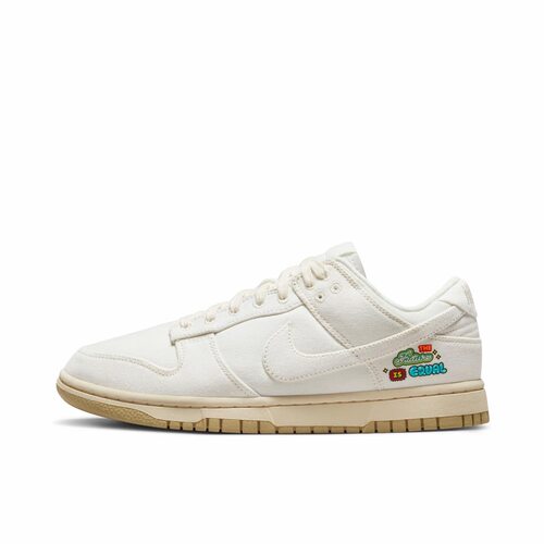 Nike Dunk 皮革 舒适时尚 低帮 板鞋 女款 灰白FD0868-133