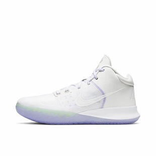 Nike Flytrap 4 EP 圆头 中帮篮球鞋 男款 白紫 国内版CT1973-101