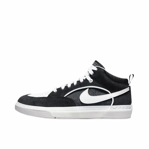 Nike SB React Leo 舒适百搭 中帮 板鞋 男款 黑白DX4361-001