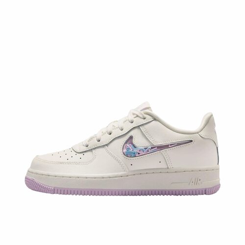 NikeAir Force 1 舒适经典GS 低帮 板鞋 白紫 男女同款IQ9795-151