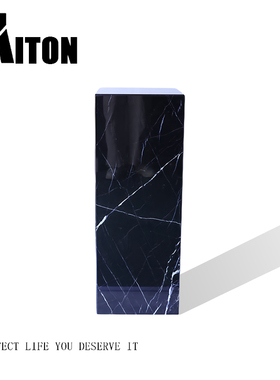 现代黑白根大理石雕塑底座摆件