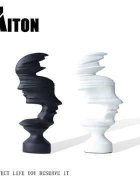 树脂装饰创意玄关抽象人形