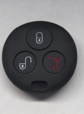 适用奔驰Smart多色硅胶钥匙包fortwo斯玛特精灵汽车钥匙保护软套