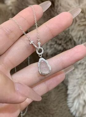 暮色白葫芦项链精致轻奢环环相扣锁骨链气质轻奢闺蜜项链气质百搭