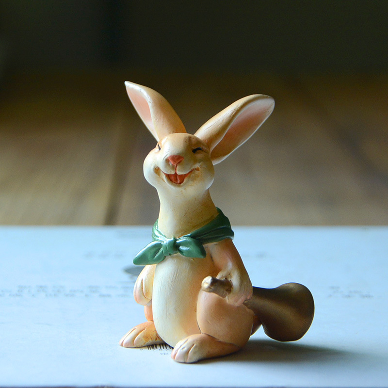 创意可爱个性兔子摆件唱歌音乐动物家居装饰礼品卡通男女生日礼物