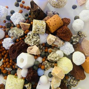 养乌龟活物十三宝滤材净化水质硝化细菌屋火山石造景小龟缸专用