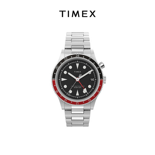 TIMEX天美时Waterbury系列多功能双色时尚不锈钢手表男TW2W22700