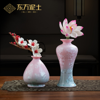 高档冰晶釉花瓶变化无穷