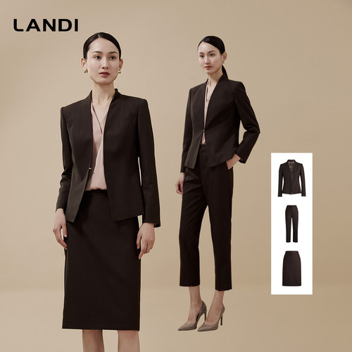 LANDI摩登都市职业无领上衣