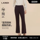 裤 LANDI暮光紫醋酸通勤直筒立体中缝微喇西装 女秋新品 商场同款