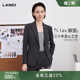 2026春新品 「X·Line」经典 外套女套装 型LANDI深灰通勤收腰西装 版